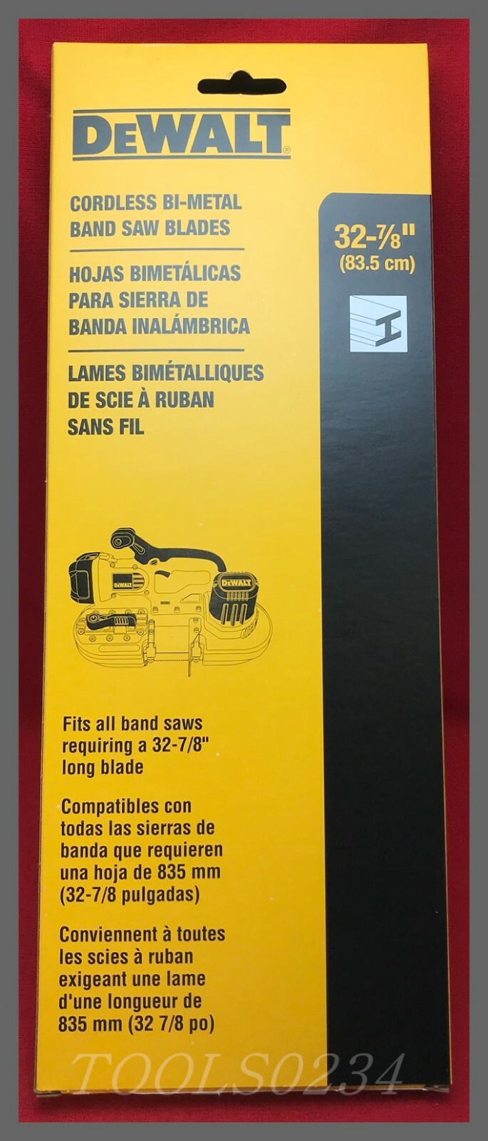 32-7/8" X 14/18 TPI Band Saw Blade Portable 3/pack DCS370 371 DeWalt DW3986C