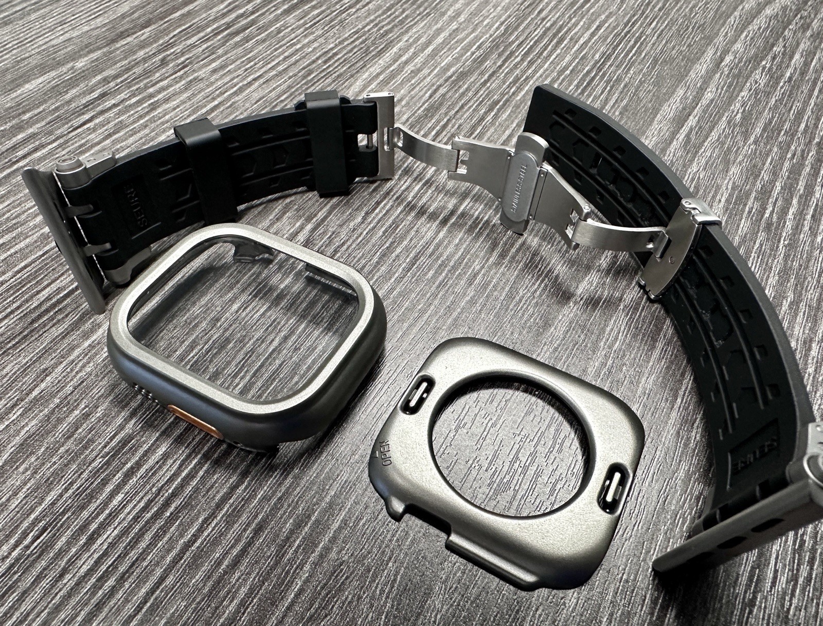 Titanium Sentinel Ultra Elite Mod Kit Apple Watch Ultra 49mm Case + B.Fly Clasp