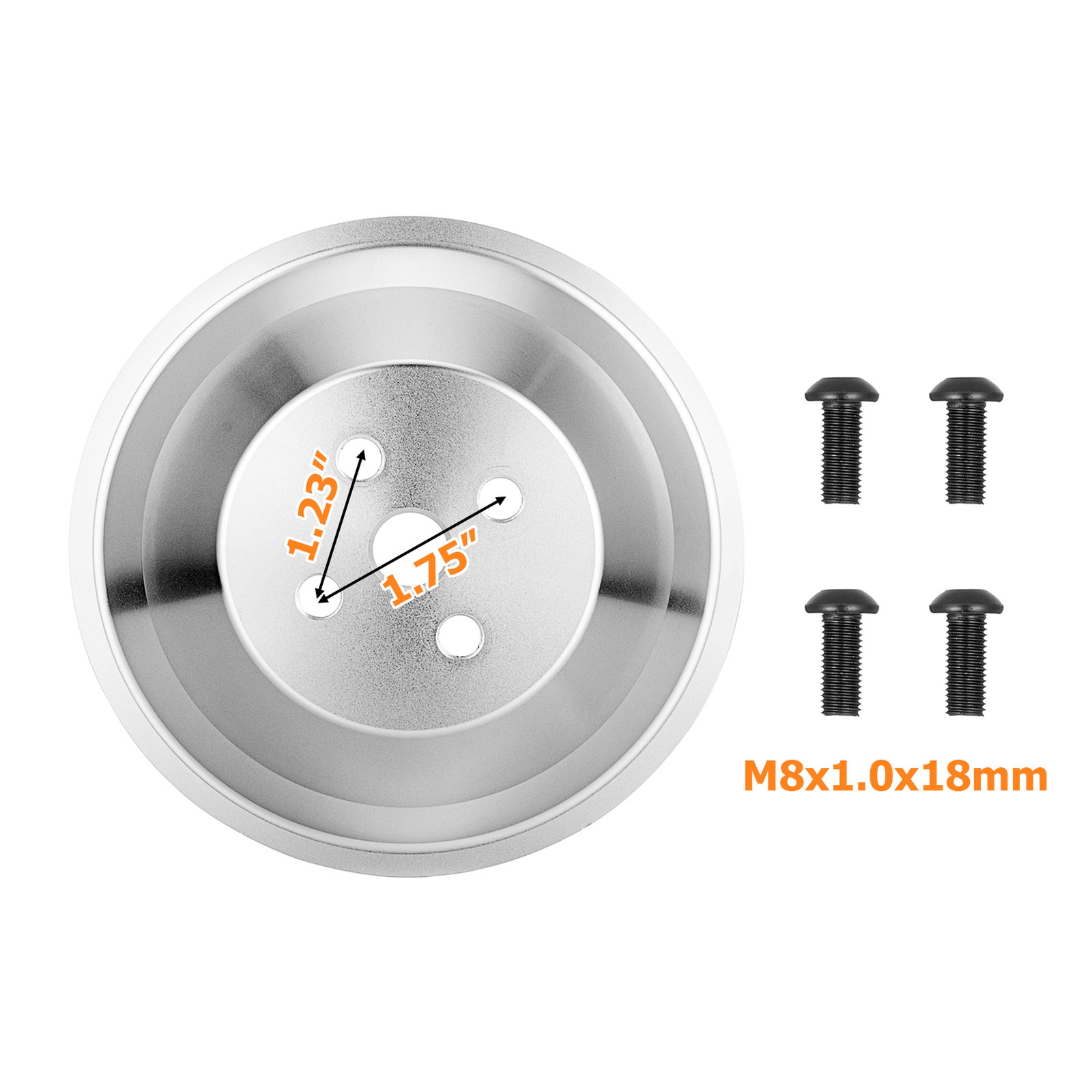 Crankshaft+Alternator+Water Pump V-Belt Pulley Kit For Small Block Ford 302 351C