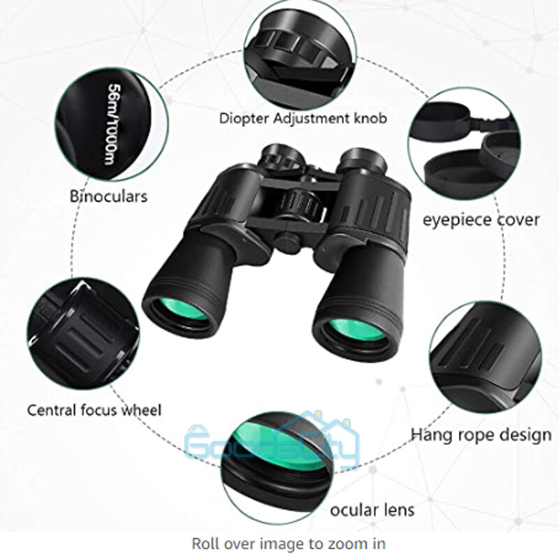 180x100 High Power Military Binoculars Day/Night Vision Waterproof Hunting +Case