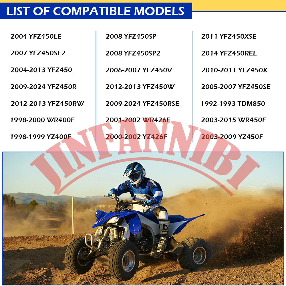 Titanium Heavy Duty Head Pipe Stud Bolt Gaskets Kit for Yamaha YZF450 YFZ450R