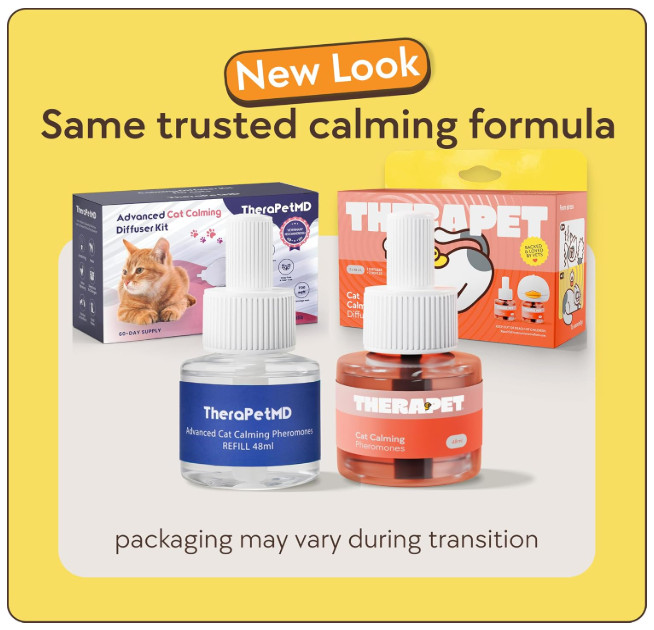 TheraPet MD - Cat Calming Diffuser Pheromone Refill Kit - Multi Anxiety...