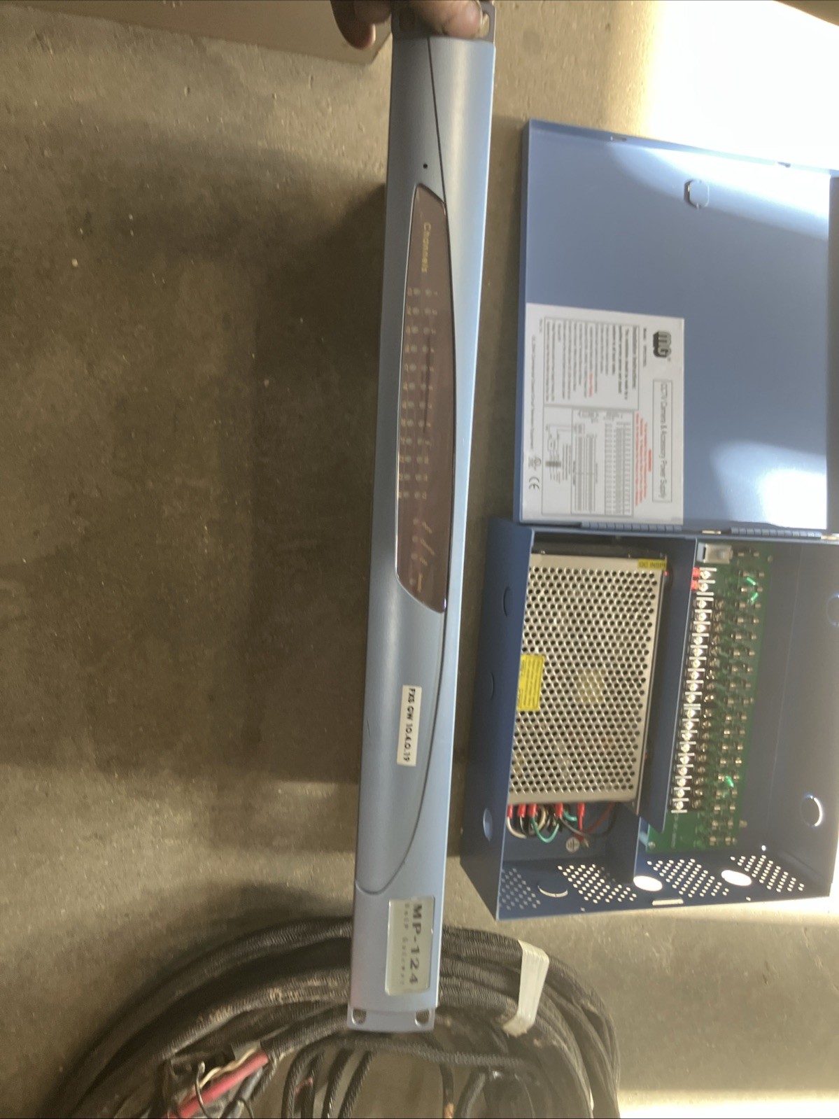 MG VPS1218UL CCTV Camera Power Supply And Audio codes MP-124