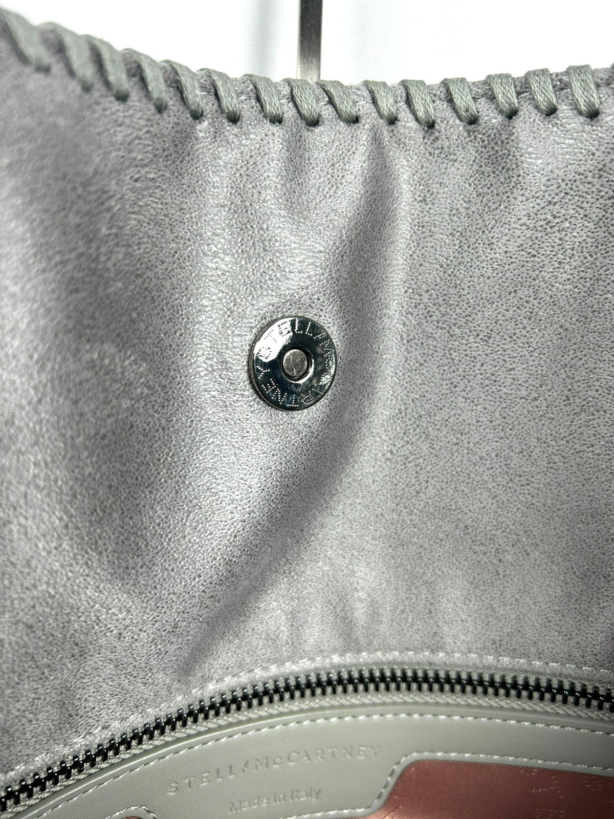 Stella McCartney Falabella Fold-over Tote Shoulder Bag Dark Gray UK 128778