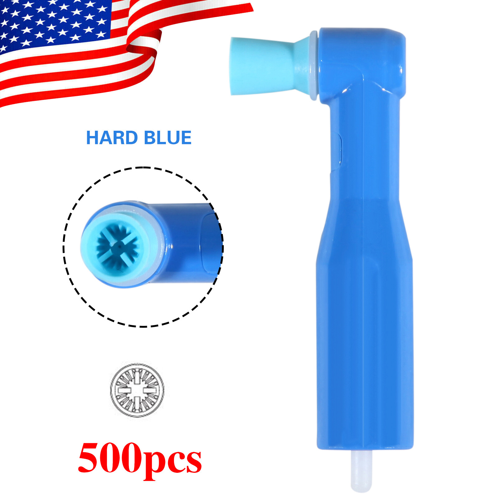 500 pcs Dental Disposable Prophy Angles Top Quality Money back guarantee! CE