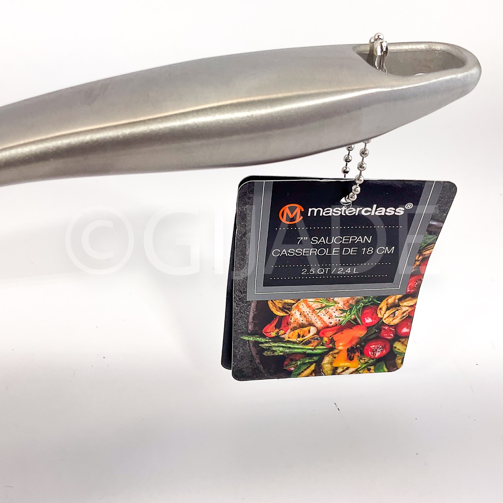 Masterclass Cookware Stainless Steel 2.5-qt 7" Saucepan Dented New