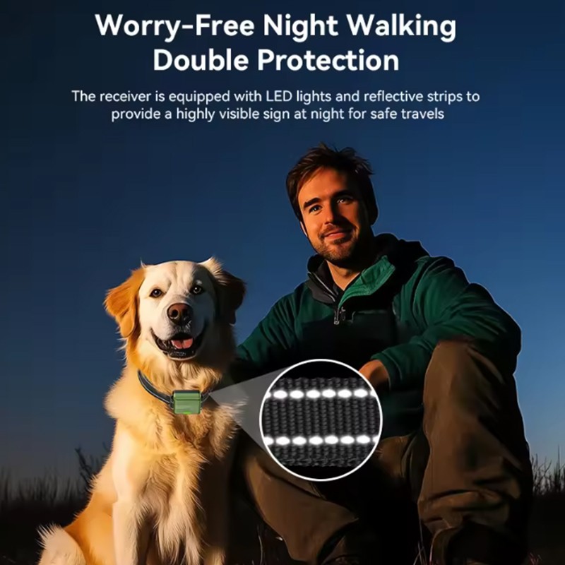 Dog Training Collar 4500FT Remote Rechargeable Waterproof Shock E-Collar PET