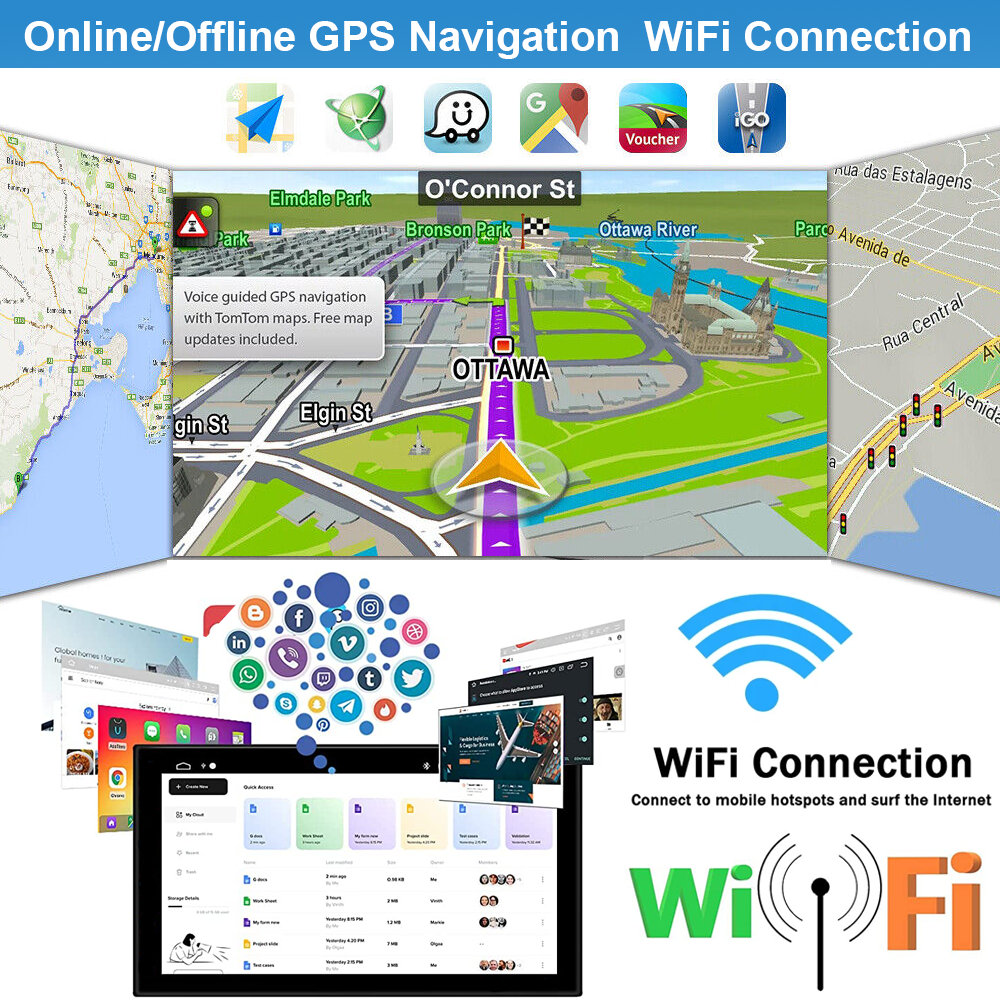 STEREO RADIO GPS ANDROID 12 CARPLAY FOR 2014-2018 CHEVROLET SILVERADO GMC SIERRA