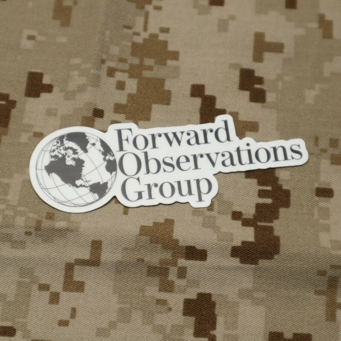 Forward Observations Group "Global" Sticker, Not SUPDEF, GBRS, ONE7SIX, Superior