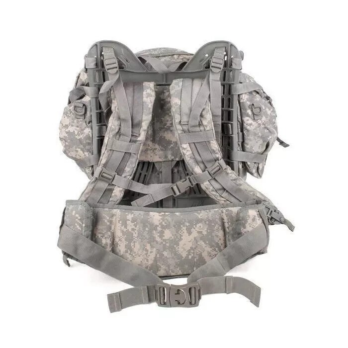 USGI MOLLE II Large Complete Field Pack Set w/ Straps Frame Side Pouches GREAT