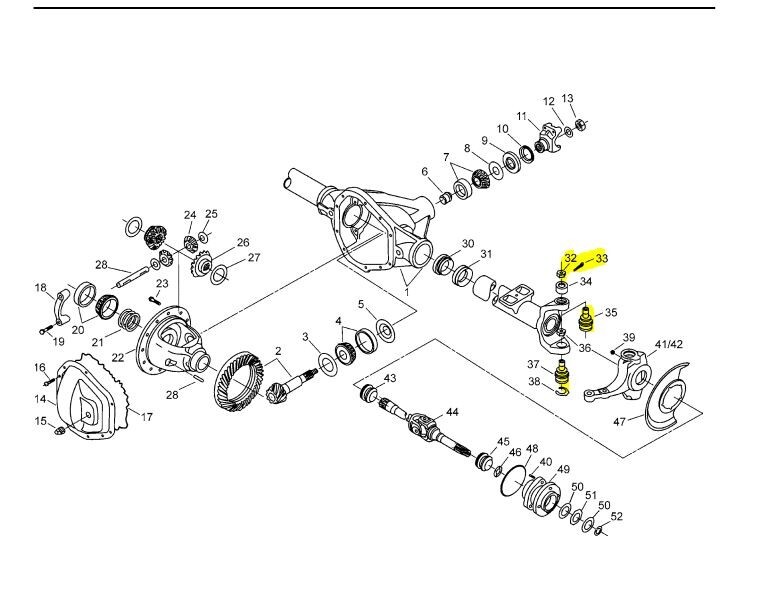 1999-2004 Ford F250 F350 Excursion 4x4 Front Dana Spicer Ball Joints Both Sides