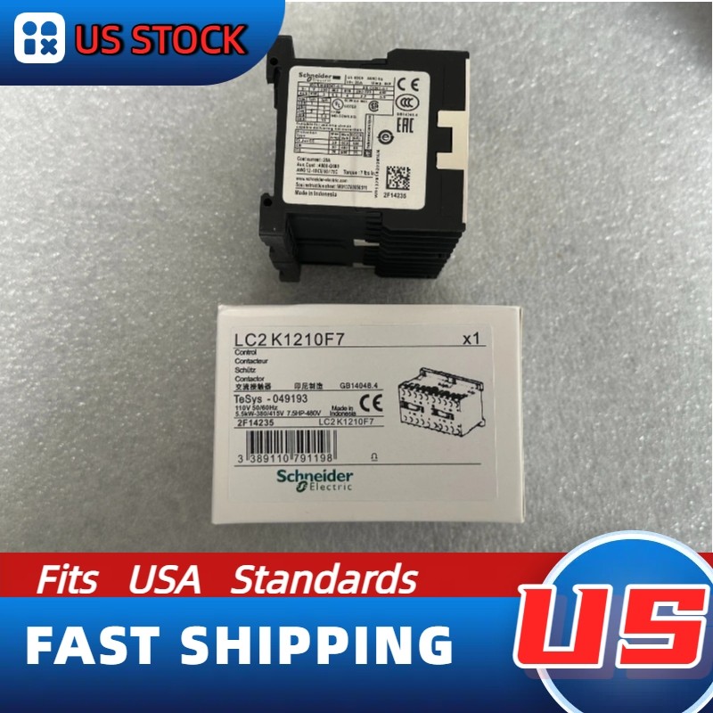 LC2K1210F7 Schneider New Contactor: Expedited Shipping, US In-Stock