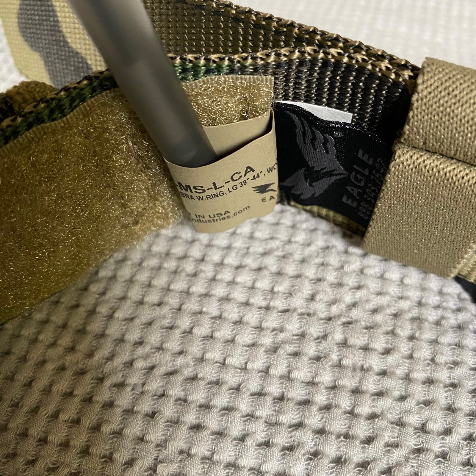 Eagle Industries Operator Gun Belt OGB Cobra Buckle D-Ring - M81 Woodland LARGE