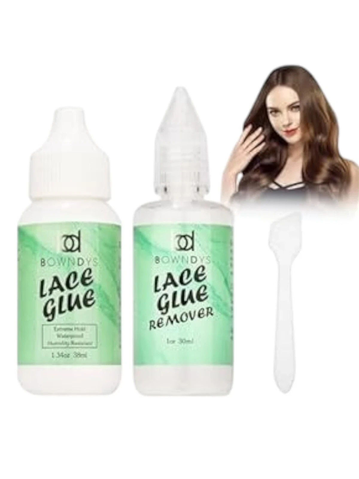 Wig Glue and Remover Set, Strong Hold Lace Glue Front Lace Wig Bonding Adhesive