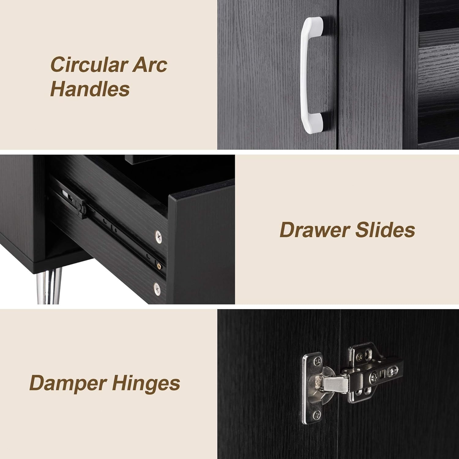 BarberPub 2611 Manicure Table Nail Makeup Desk Workstation