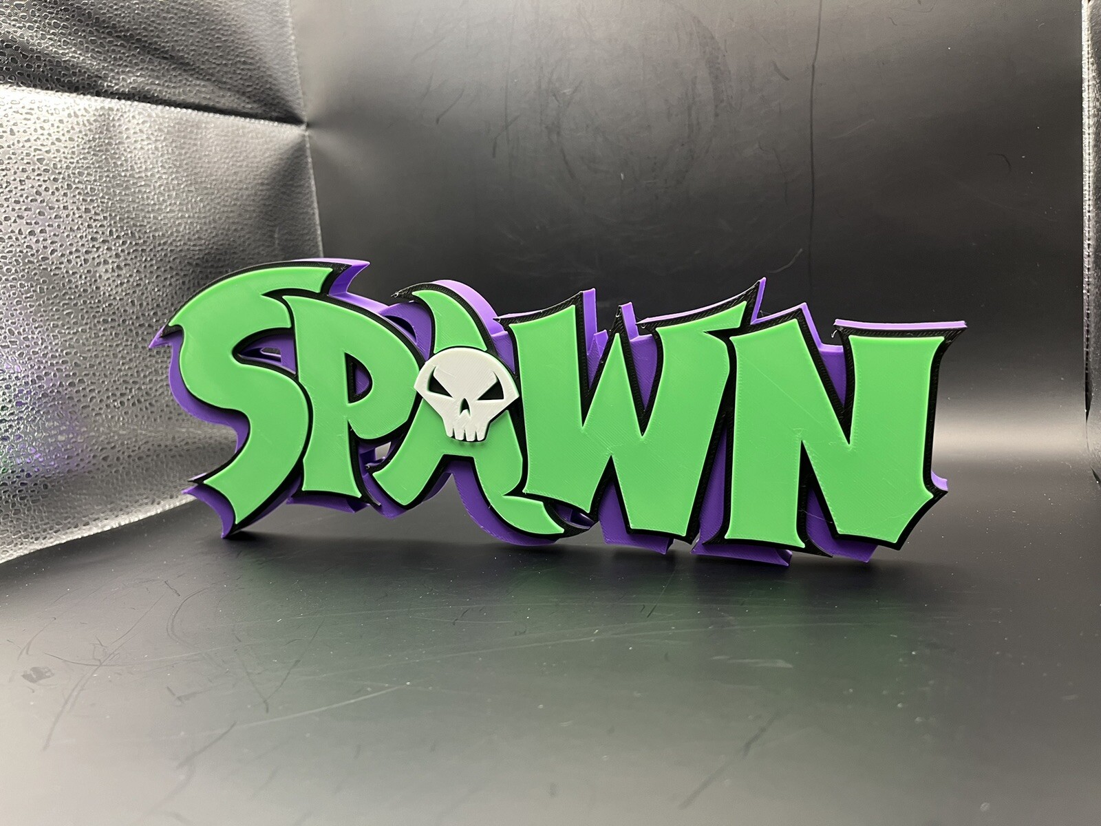 Spawn Logo Sign Display | 3D Wall Desk Shelf Art