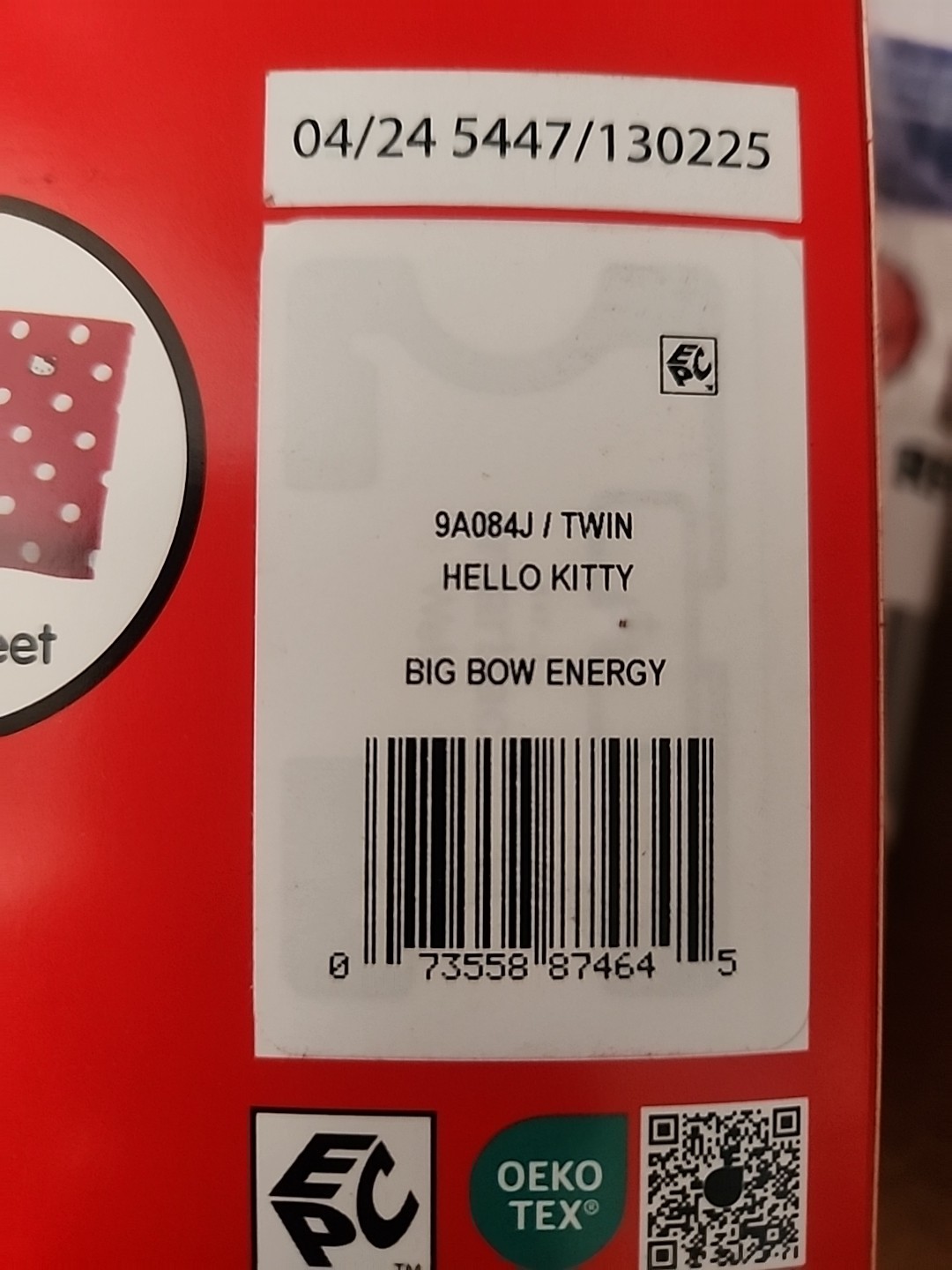 Hello Kitty Big Bow Energy 3 Piece Twin Sheet Set