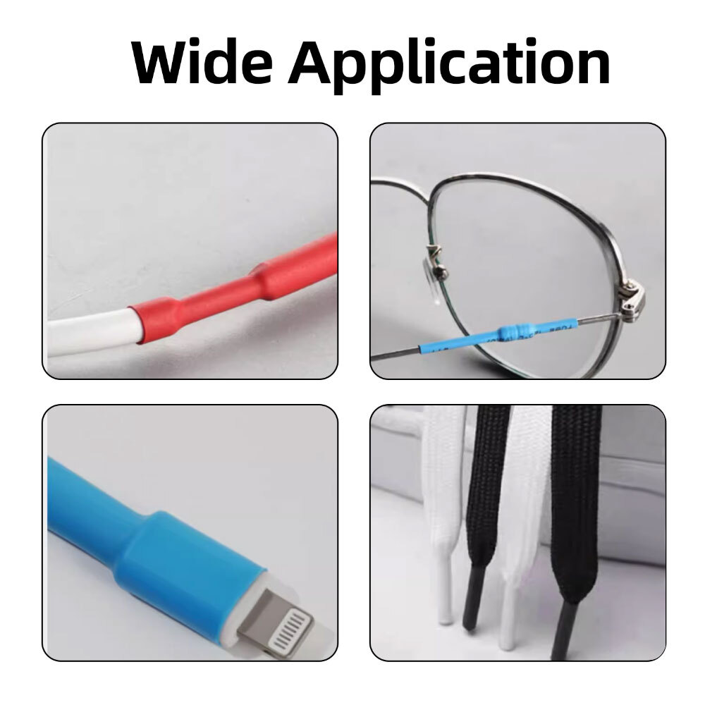 560 PCS. 2:1 HEAT SHRINK TUBING TUBE SLEEVING WRAP CABLE WIRE 5 COLORS 12 SIZES