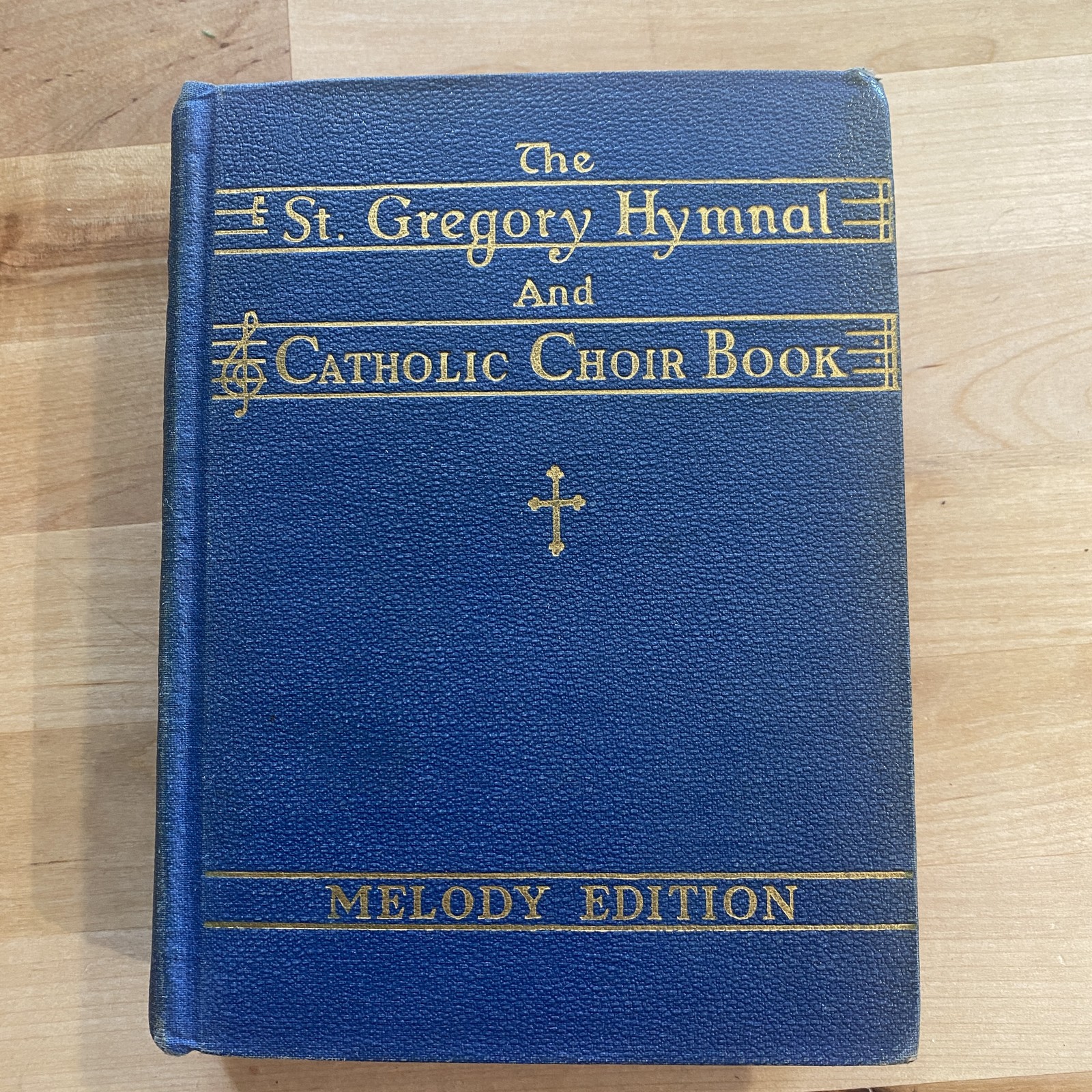 Vintage St. Gregory Hymnal & Catholic Choir Book 1947 Melody Edition Sheet Music