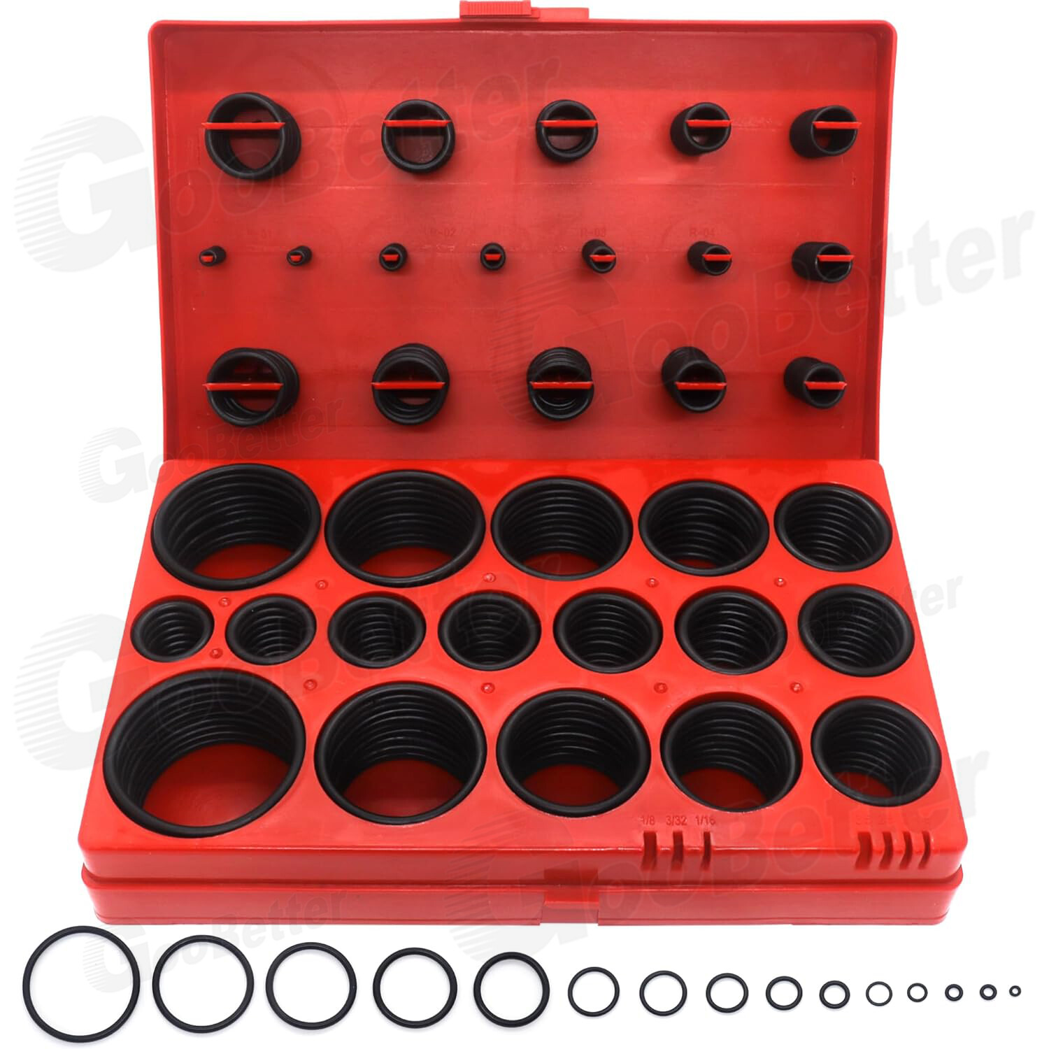 419pcs Universal O Ring Assortment Metric Oil Proof Kit 32 Size O-Ring Rubber