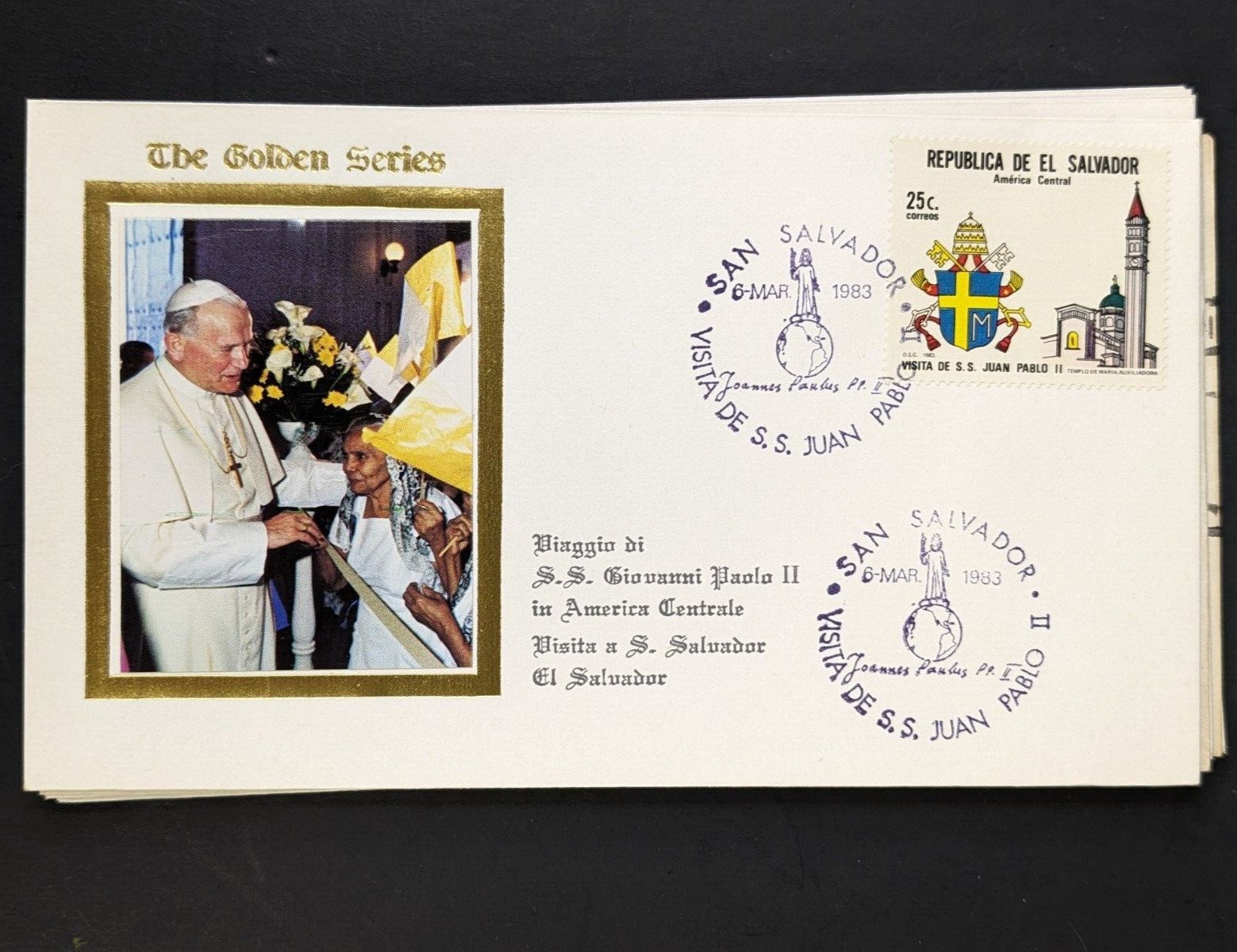 Pope John Paul II, The Golden Series Central America, 17 Covers Plus Stamps