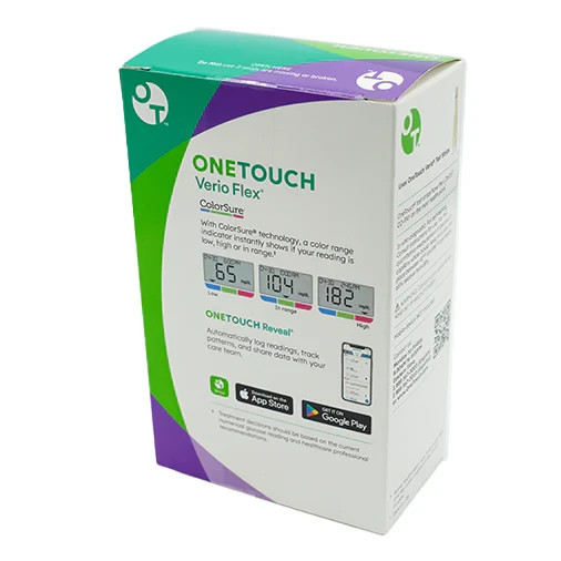 OneTouch Verio Flex Meter Blood Glucose Monitoring System Exp Jan 2027+