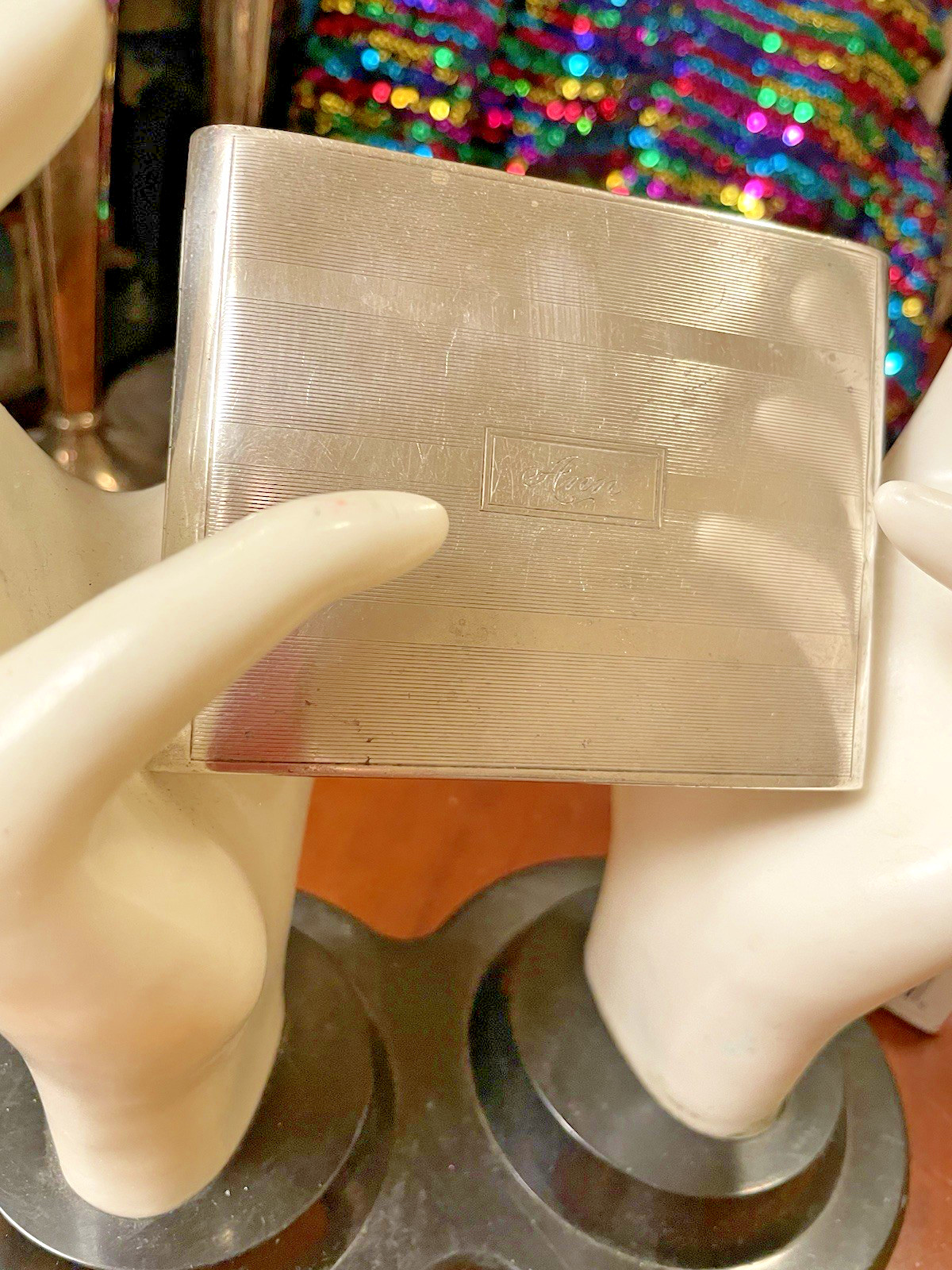 R Blackinton Co Cigarette Case Sterling Silver Vintage