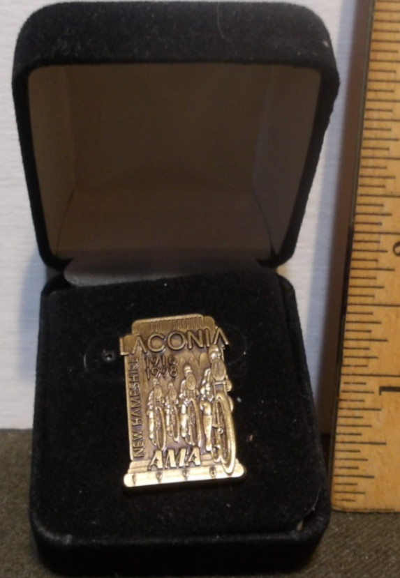 AMA American Motorcyclist Association 1998 Laconia New Hampshire hat jacket pin
