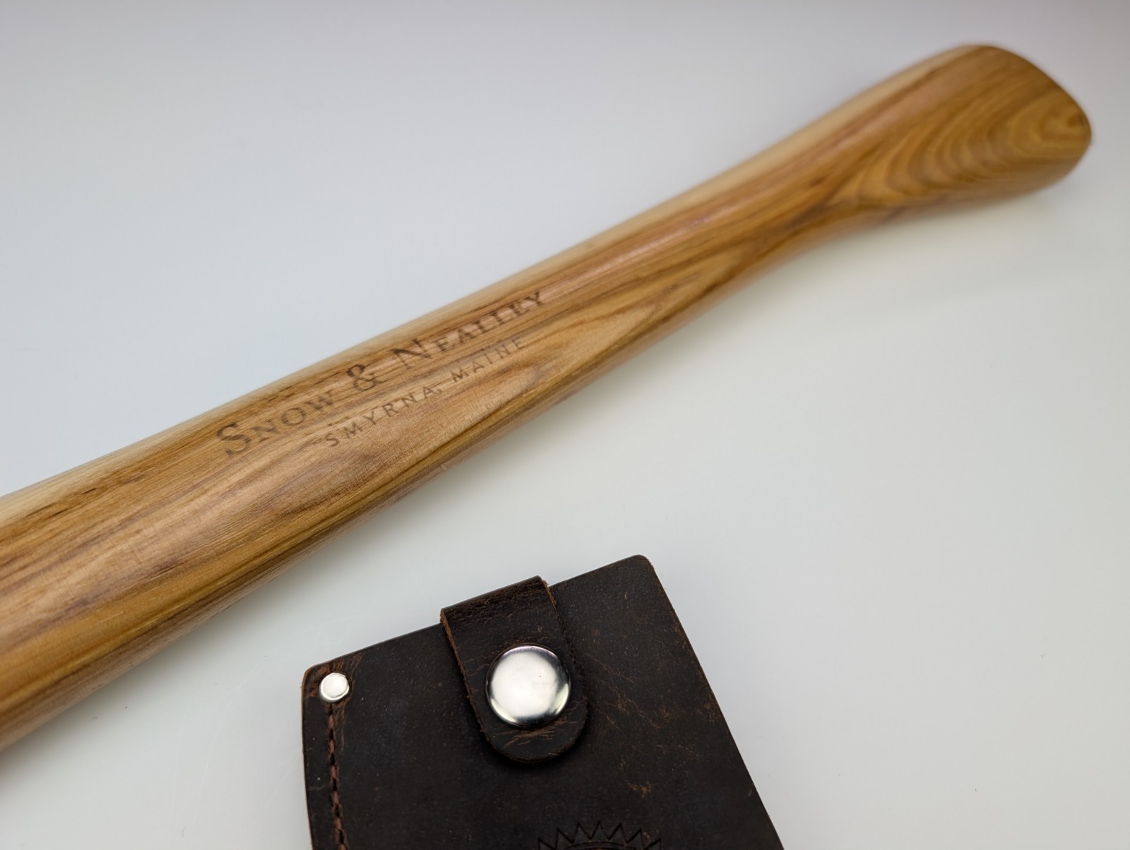 Snow & Nealley Outdoorsmans Belt Axe 5.25" Carbon Steel Head Hickory Handle USA