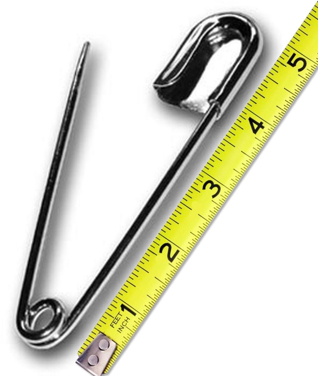 Biker MC Pass Through Pin + 20 Pieces, Harley Motorcycle Club, Jumbo Safety Pins