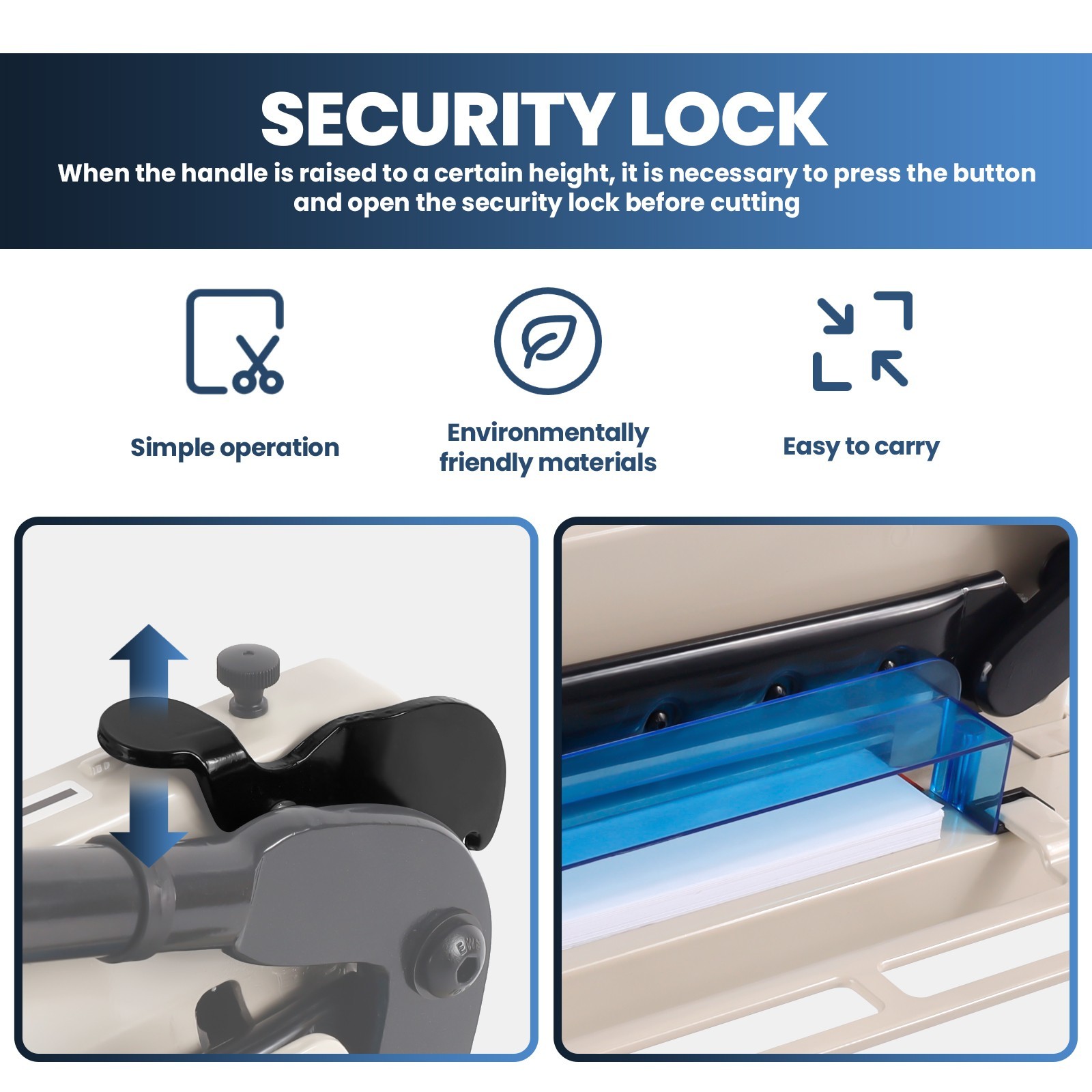 A3-17" Heavy Duty Guillotine Paper Cutter 400 Sheets Paper Trimmer Paper Slicer