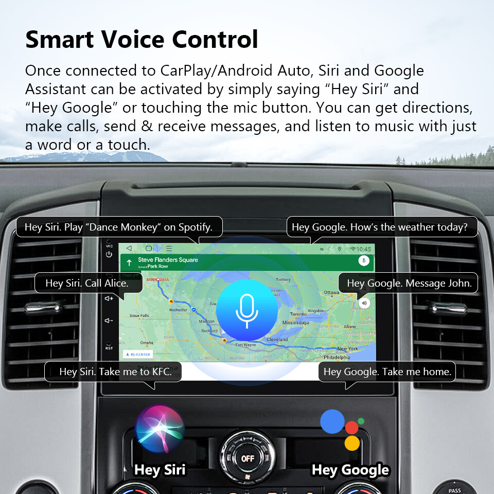 Eonon Q04SE 7" Car Stereo Radio Double 2 DIN 8-Core Android Auto 10 GPS CarPlay