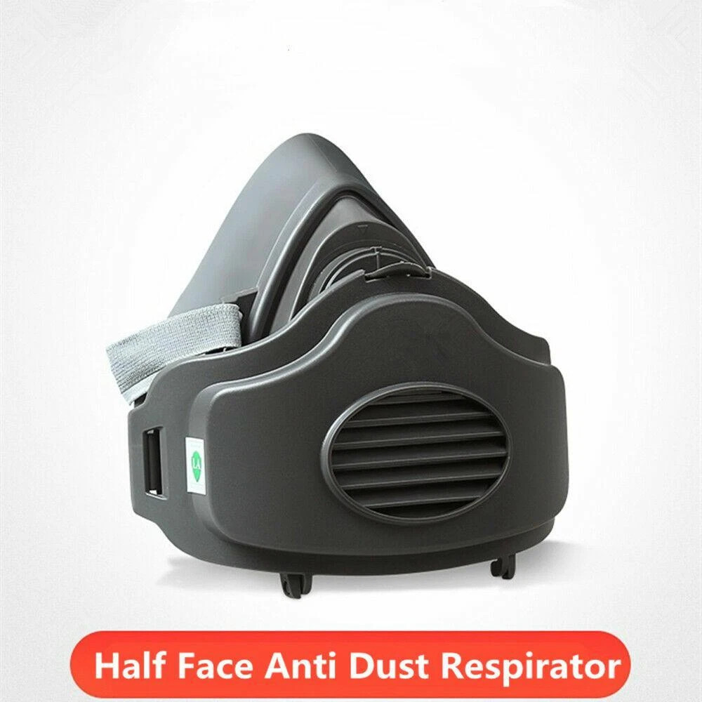 Half Face Shield Respirator Dust Mask for Painting Sanding Woodworking Facepiece