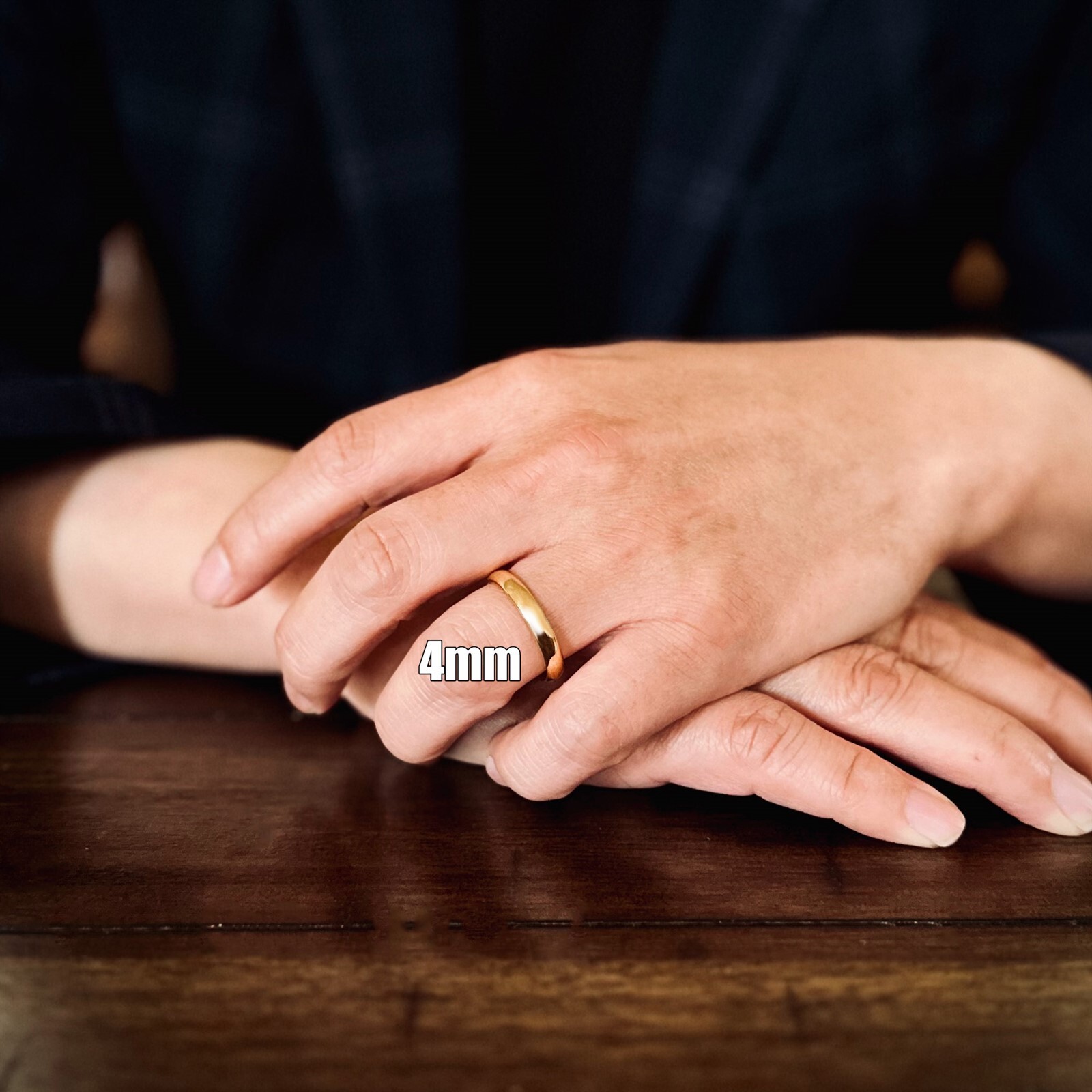 Tungsten Carbide 14K Gold Plated Polished Plain Wedding Band Ring Comfort Fit