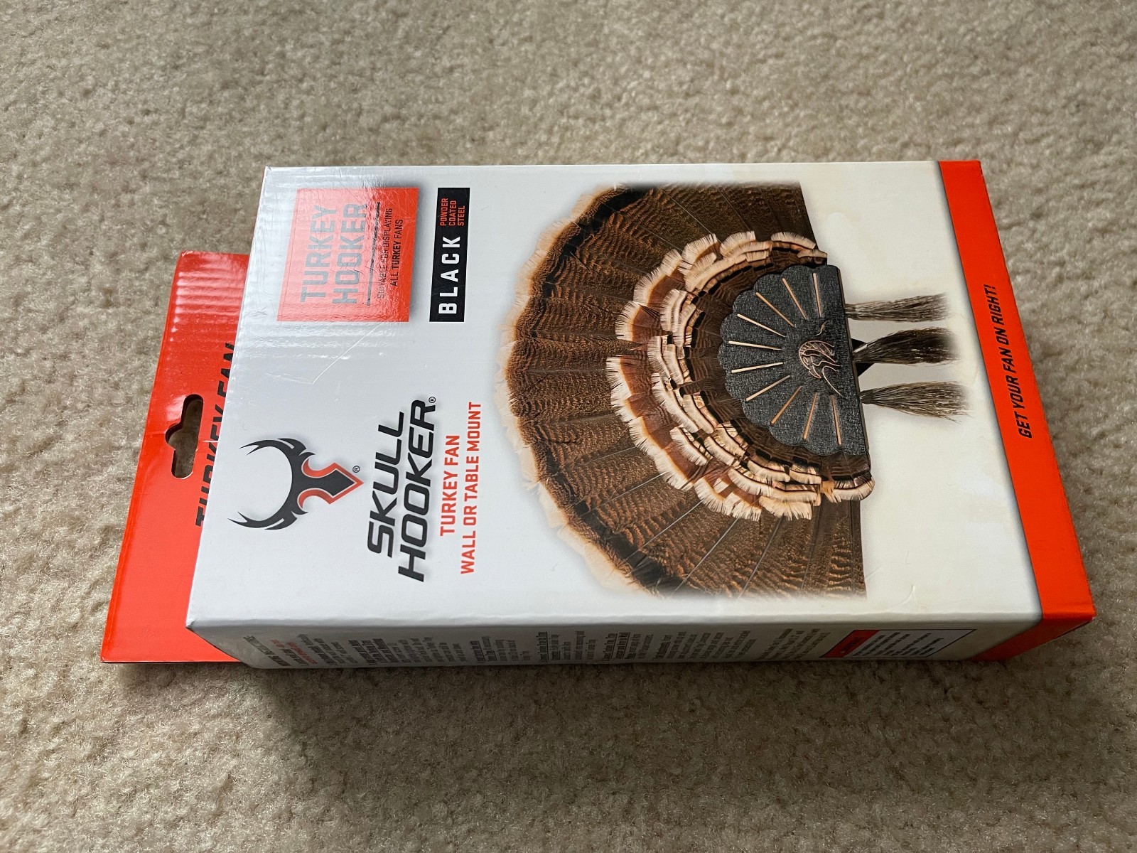 Skull Hooker Turkey Hooker Wall or Table Mount Black