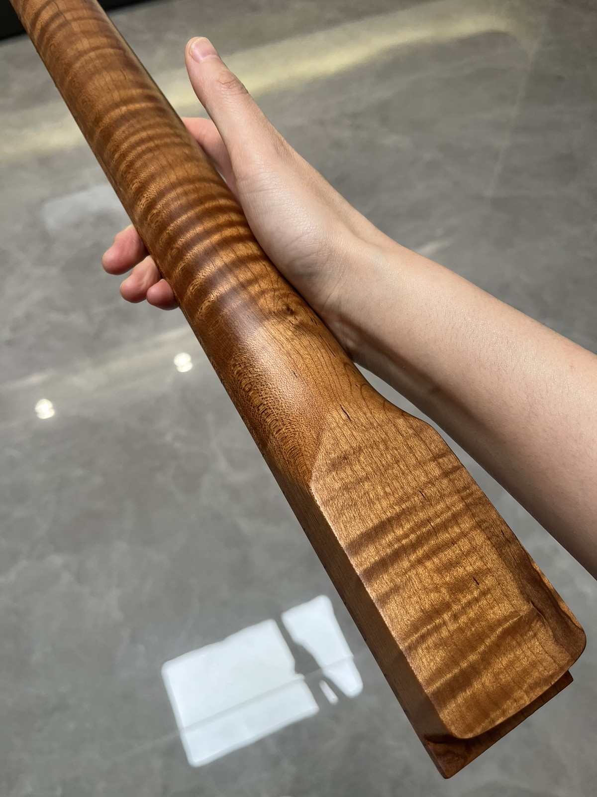 New Stainless 22Frets DIY Roasted Flame maple Electric guitar neck shur