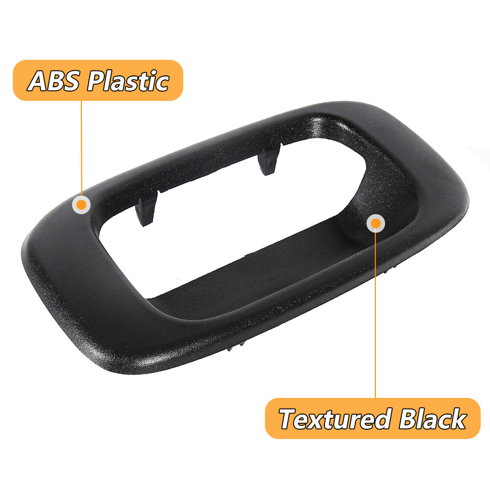 Tailgate Handle Bezel Cover Black For GMC SIERRA Chevy SILVERADO 1500 1999-2006