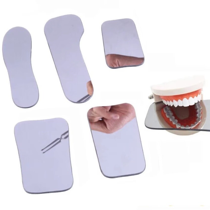 5pcs Dental Orthodontic Intra oral Photo Mirrors Glass Reflector Mouth Mirror