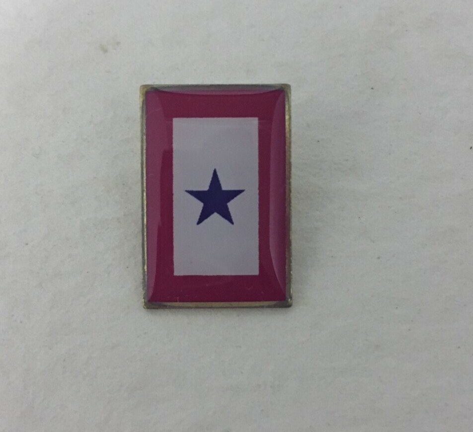 BLUE SERVICE STAR LAPEL PIN  Made in USA Military service