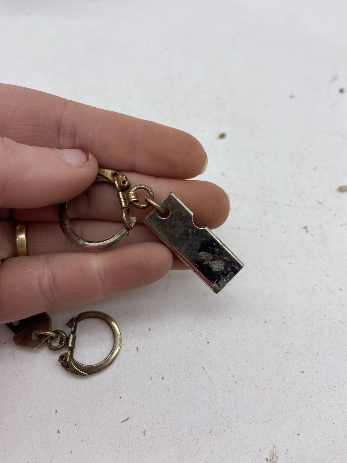 vintage bell esso detachable keychain