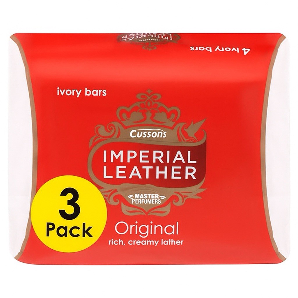 Imperial Leather Original Soap. Case of 12  (4x3) - USA Seller - FREE SHIPPING