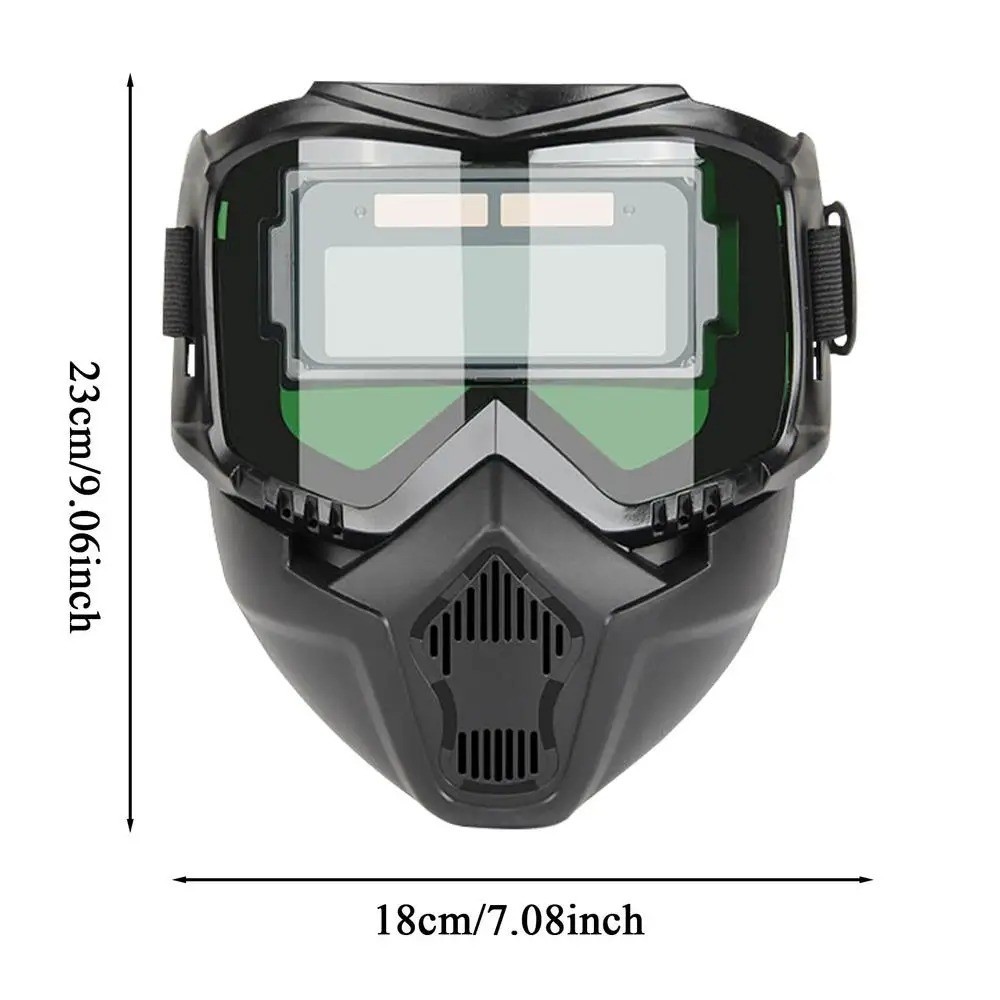 Professional Auto-Darkening Welding Mask with Breathable Adjustable Face Shield