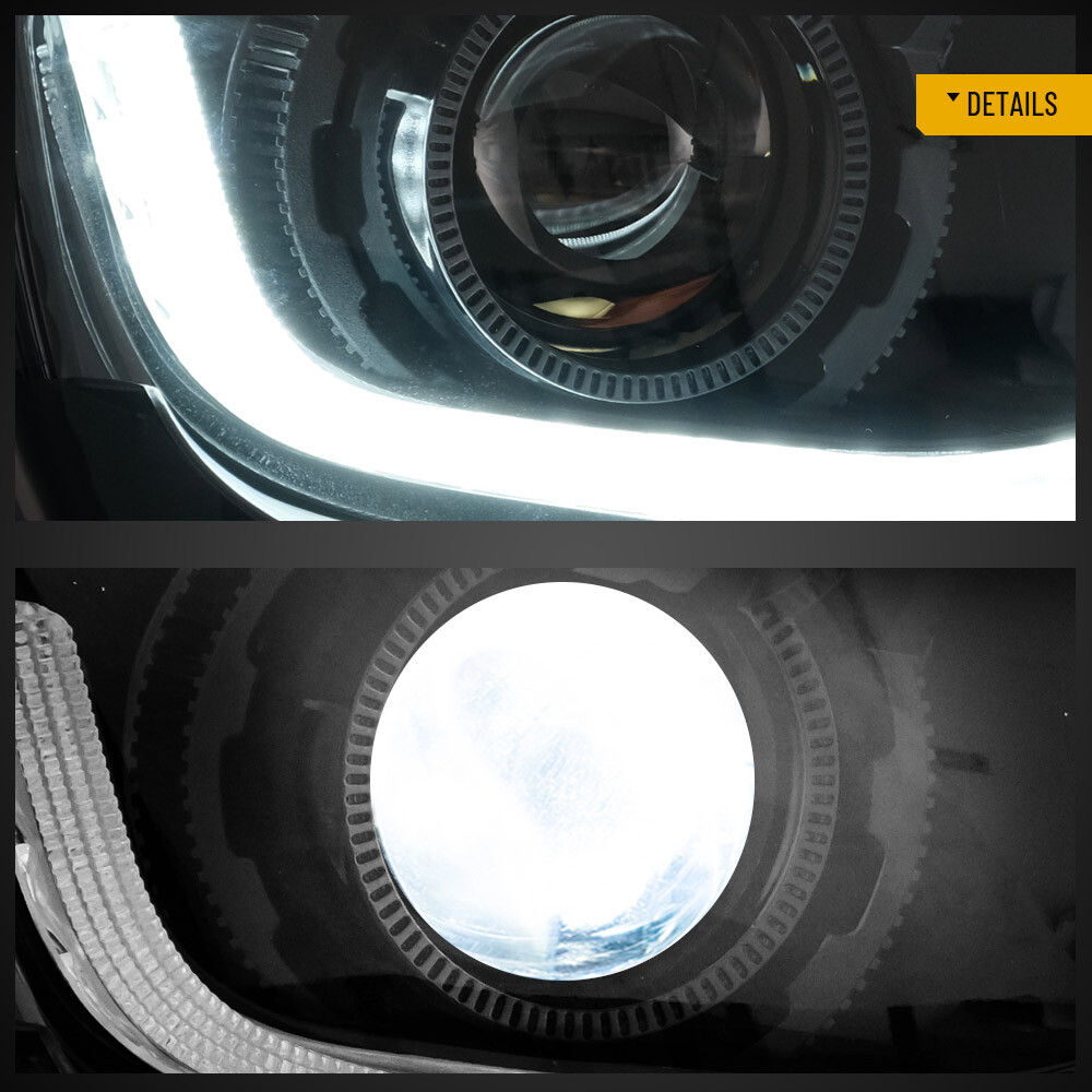 For 2014 2015 Chevy Camaro Upgrade 6th Gen Style Headlights Projector LED DRL'S