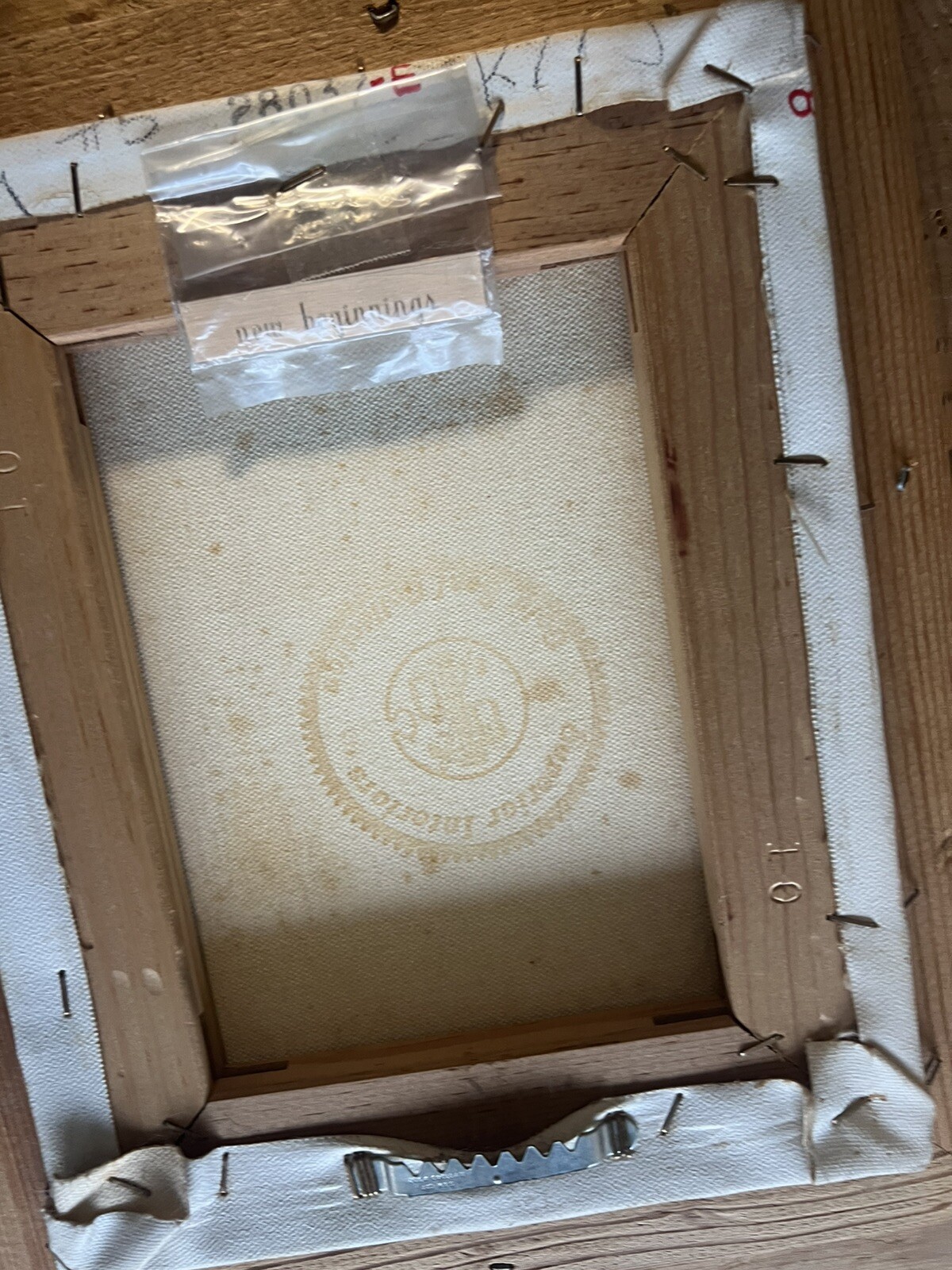 Vintage Painting Butterfly The Beginning Spring Bird Nest Eggs Cottage Cabin