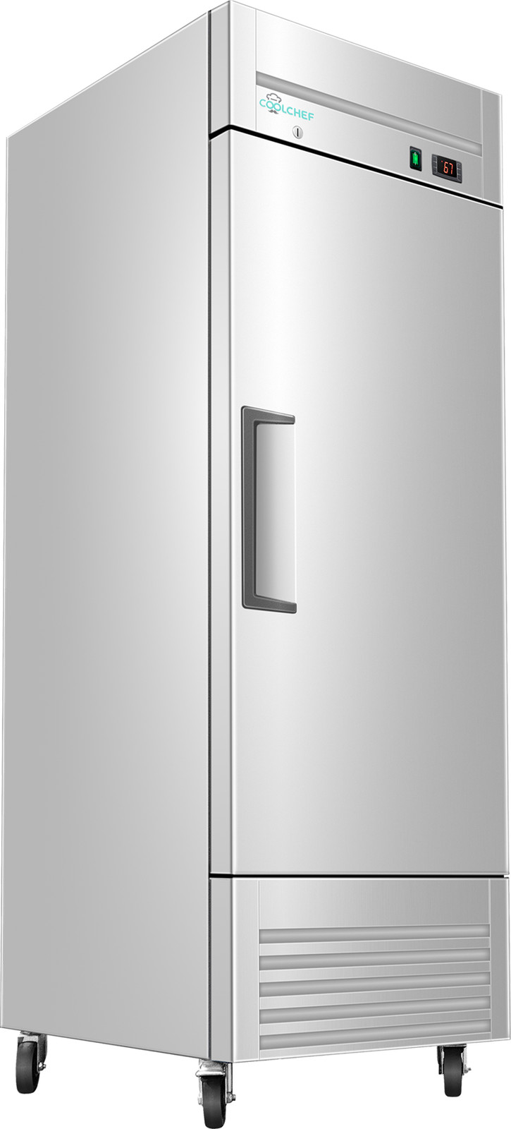 27″ Reach-In Commercial Refrigerator Digital Thermostat NSF Certified 23 Cu. Ft