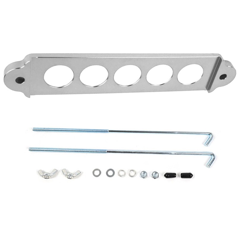 New Aluminum Car Battery Hold Down Tie Down Mount Bracket Car Battery Holder