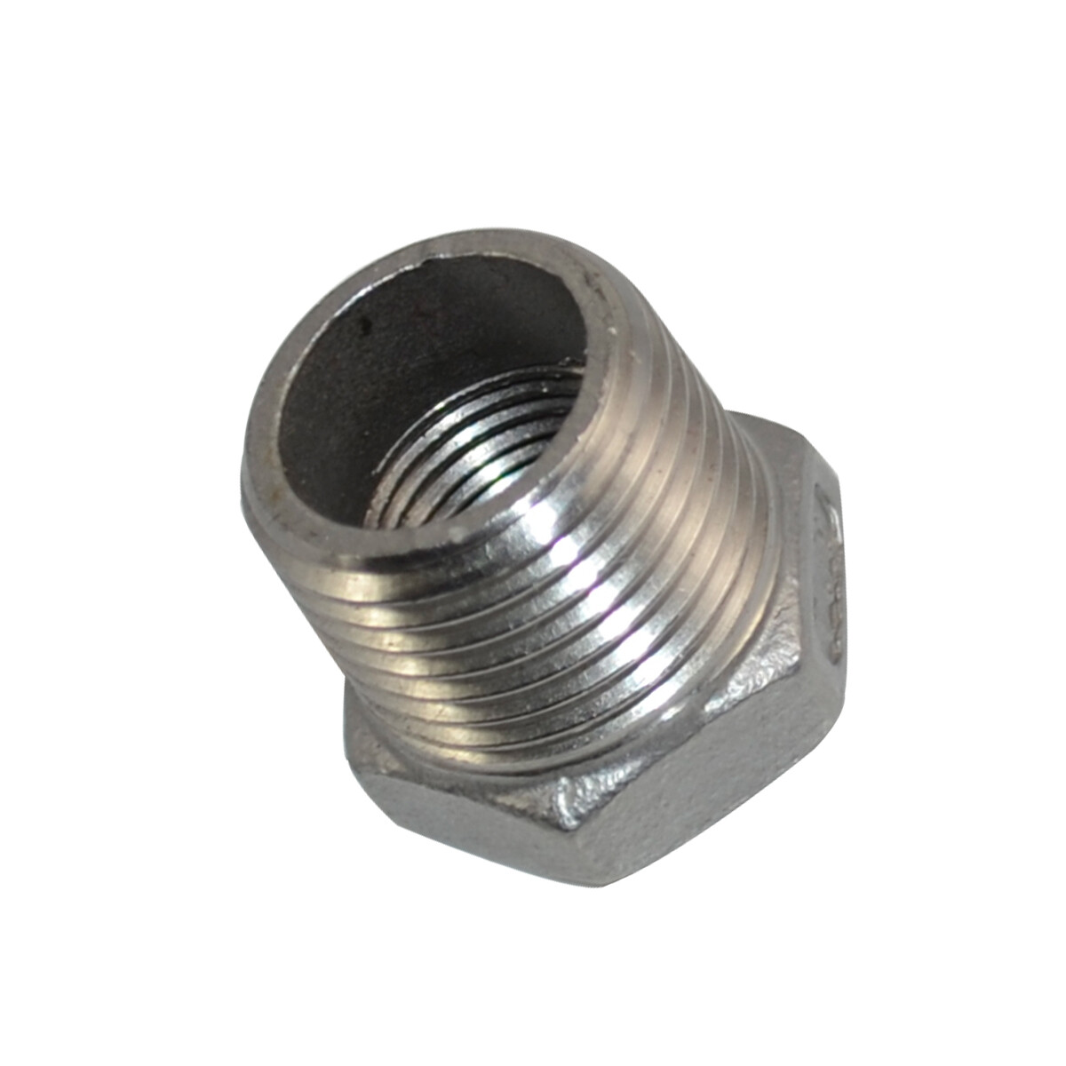 1/2” to 3/8" NPT threaded SS 304 HEX Reducing bush Pipe Reducer Fitting Adapter