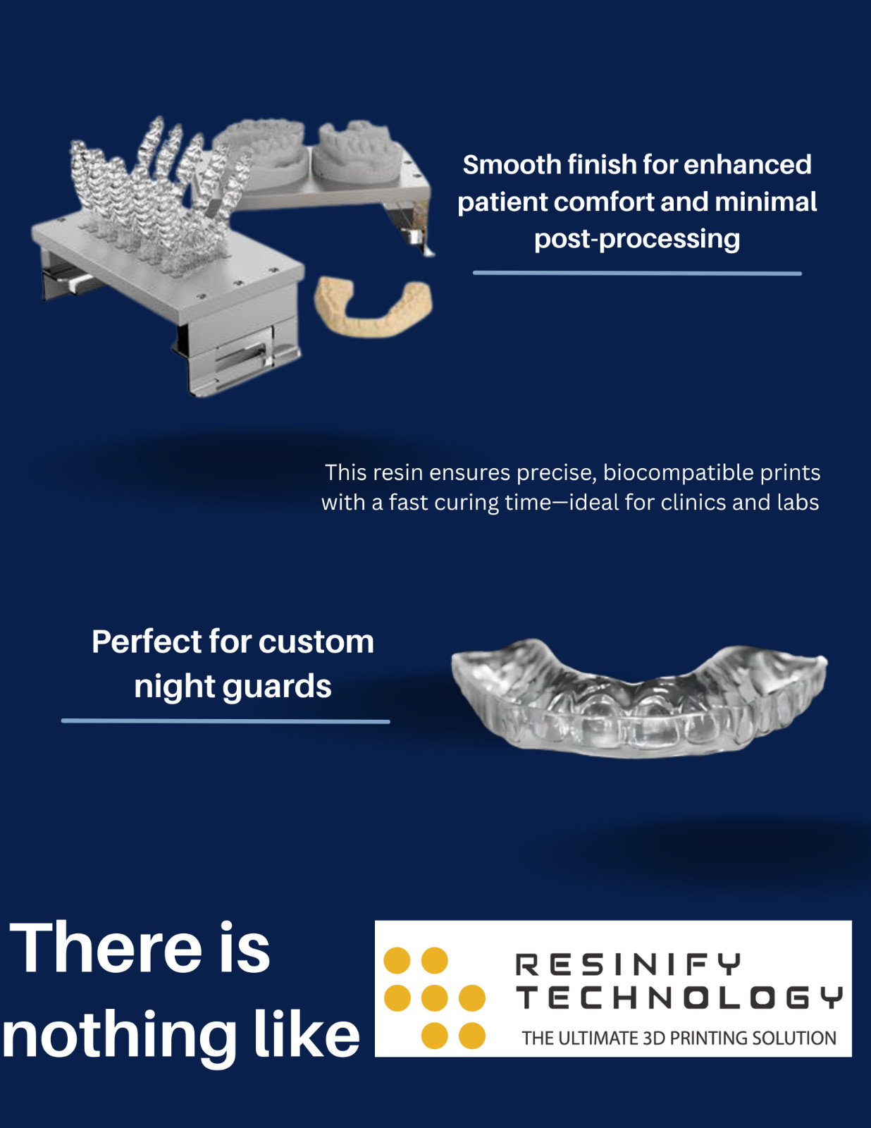 GuardPro Dental Night Guard Resin – Biocompatible, Clear, 3D Printing Splints