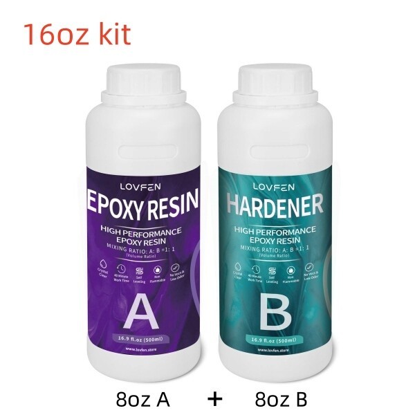 Ultra Clear Epoxy Resin - 16oz 32oz 64oz 128oz 2 Gallons Kit - 1:1 AB Glue Art