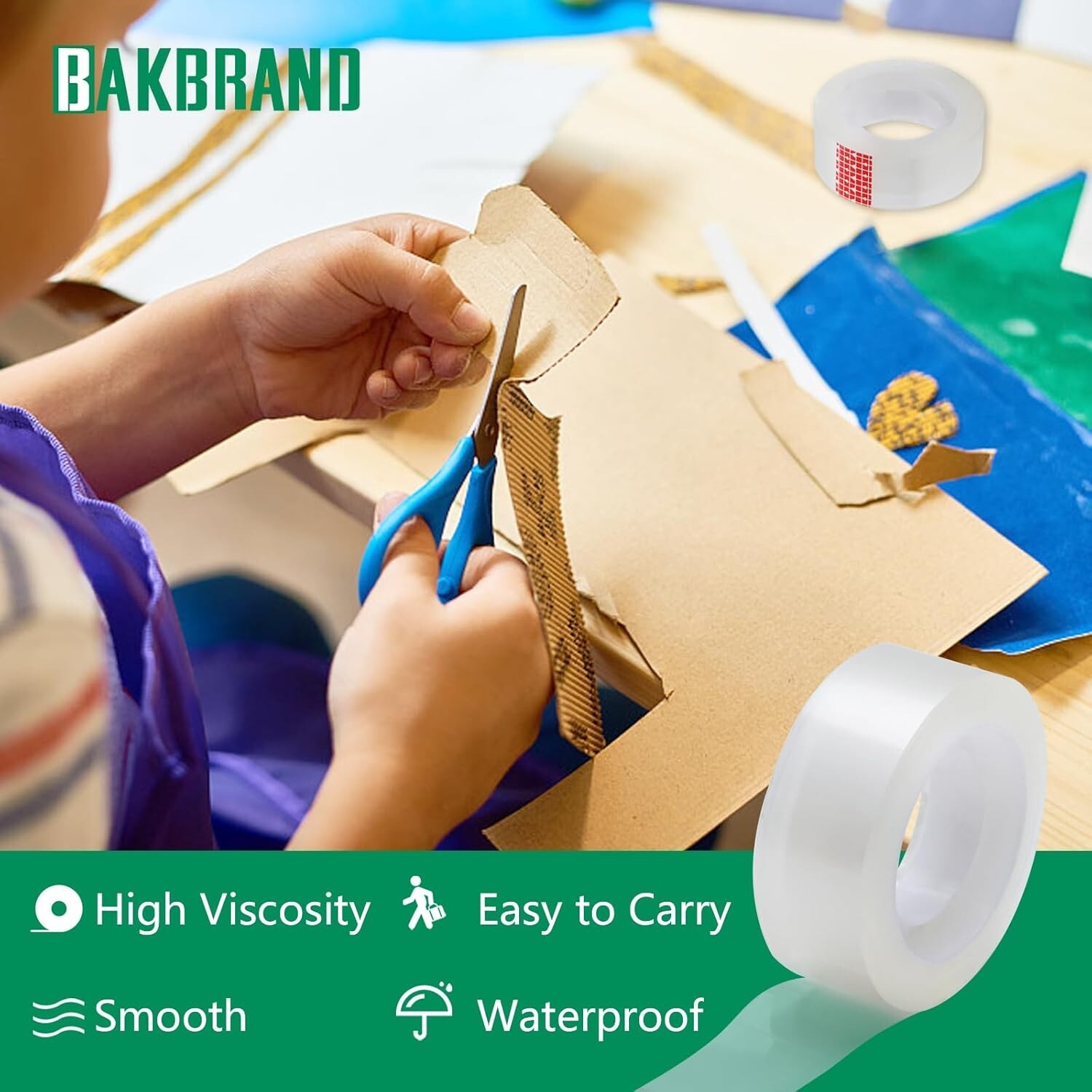 Clear Transparent Tape Rolls 3/4" x 1000" Dispenser Refill 12 Tape Rolls Scotch